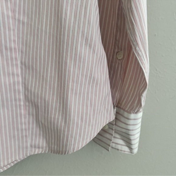 Burberry fitted Button Down pink striped - Picture 7 of 11